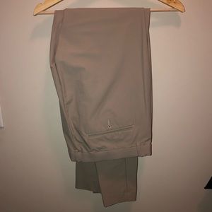 Mens Calvin Klein Khaki Performance Pants